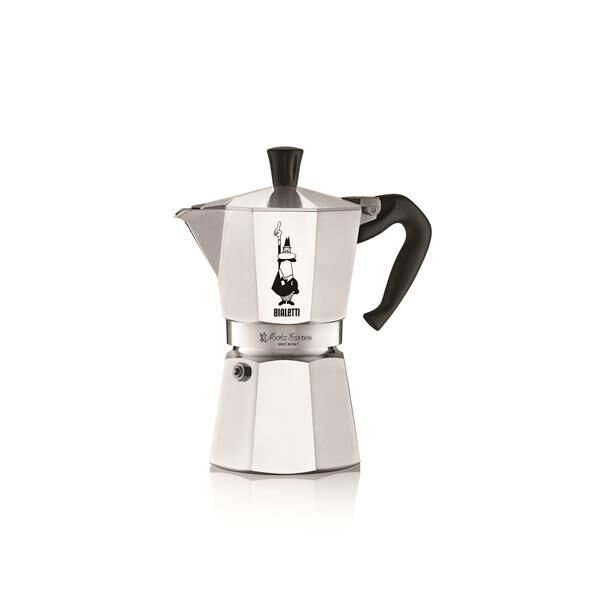 Bialetti Moka Express Aluminium-Espressokocher für 6 Tassen