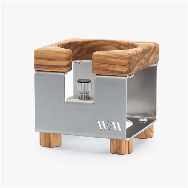 WIEDEMANN Tamperstation Edelstahl Olive höhenverstellbar