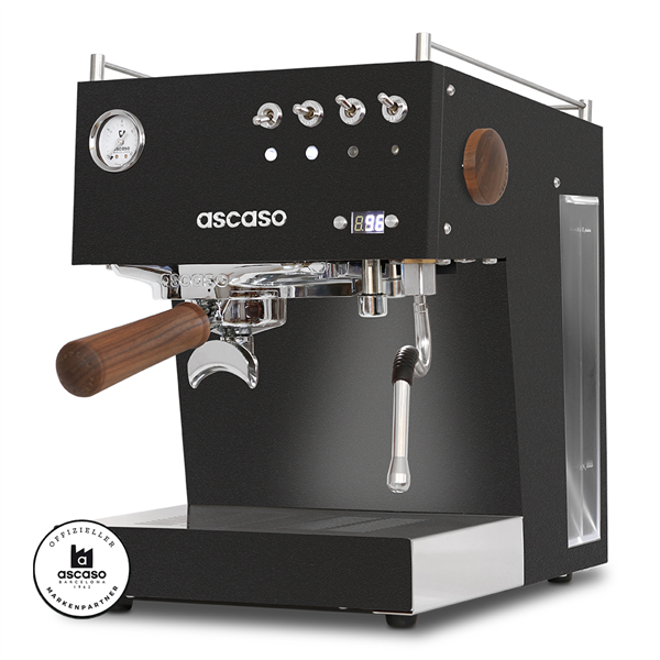 Ascaso Steel DUO PID Schwarz matt mit Edelstahlsiebträger Version V3 Extra Dampf - B-Ware (Ausstellu