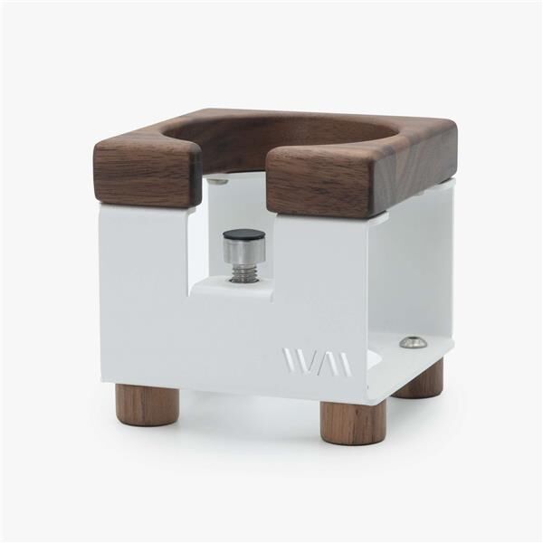 WIEDEMANN Tamperstation Weiss Nussbaum höhenverstellbar