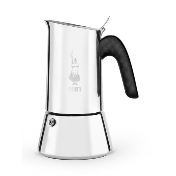Bialetti NEW Venus 10 Tassen Espressokocher Edelstahl