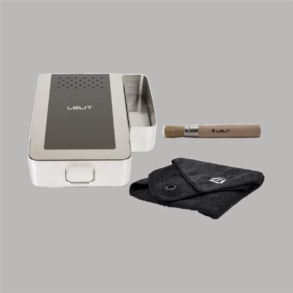 LELIT KNOCK BOX DRAWER WITH CLOTH And brush
