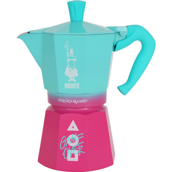 Bialetti Squid Game Espressokocher Moka Express 6 Tassen 270ml