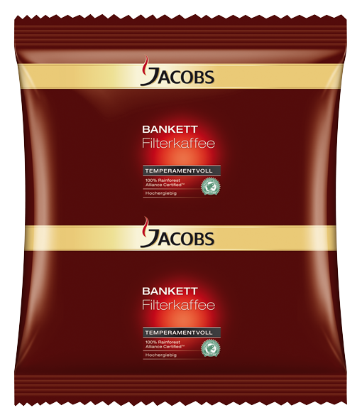 Jacobs Bankett Temperamentvoll 70g Sachet - 72 Stück für Filtersysteme - kr2963 - 4055238