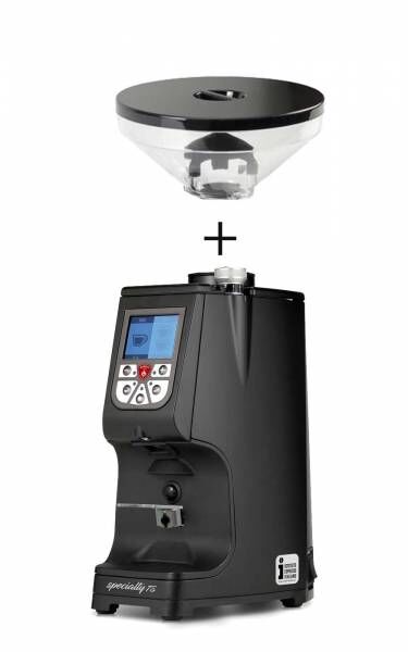 Eureka ATOM SPECIALITY 75 Schwarz kleiner Bohnenbehälter
