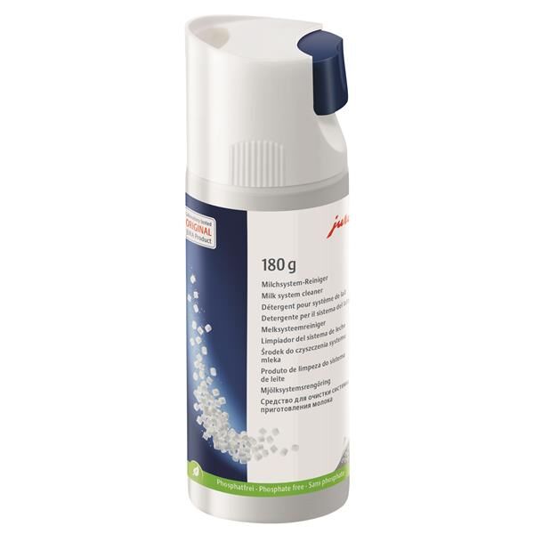 JURA Milchsystem-Reiniger Mini-Tabs, Originalflasche mit Dosiersystem - 180 g für 60 Reinigungen