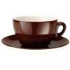 Caffè Latte Tasse 0,3l + Untertasse Ø 16 cm - Joy braun