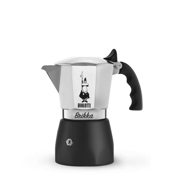 Bialetti Espressokocher Brikka Elite mit Cremaventil für 2 Tassen