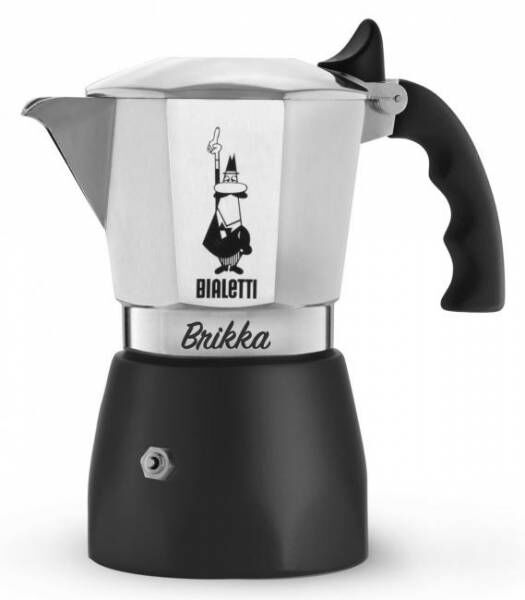 Bialetti Espressokocher New Brikka mit Cremaventil für 2 Tassen 2020