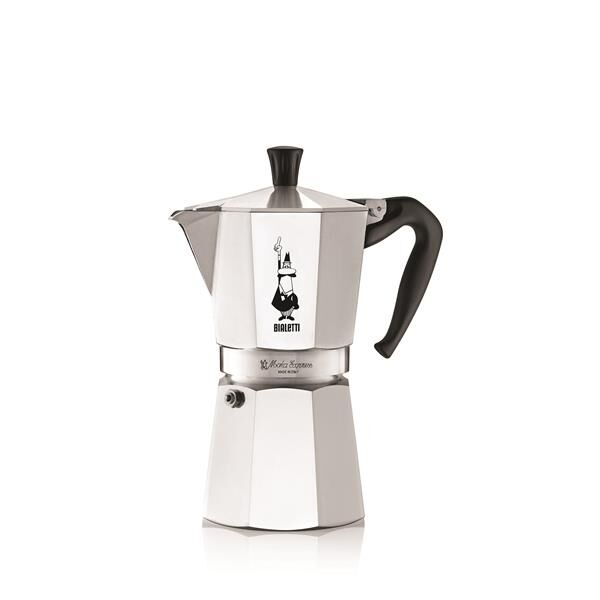 Bialetti Moka Express Aluminium-Espressokocher für 9 Tassen